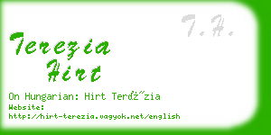 terezia hirt business card